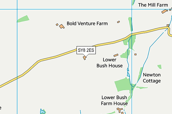 SY8 2ES map - OS VectorMap District (Ordnance Survey)