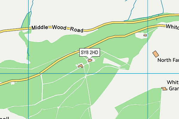 SY8 2HD map - OS VectorMap District (Ordnance Survey)