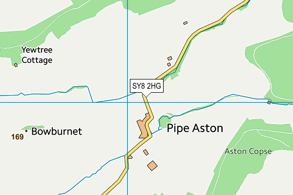 SY8 2HG map - OS VectorMap District (Ordnance Survey)