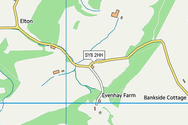 SY8 2HH map - OS VectorMap District (Ordnance Survey)