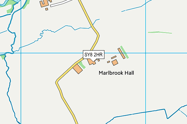 SY8 2HR map - OS VectorMap District (Ordnance Survey)