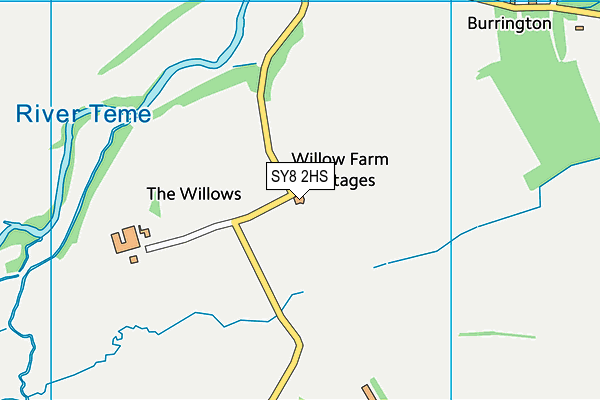 SY8 2HS map - OS VectorMap District (Ordnance Survey)