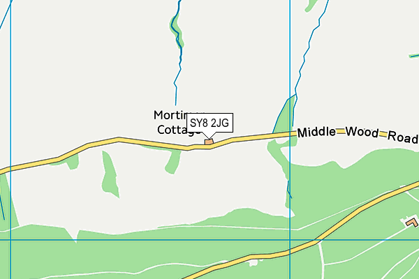 SY8 2JG map - OS VectorMap District (Ordnance Survey)