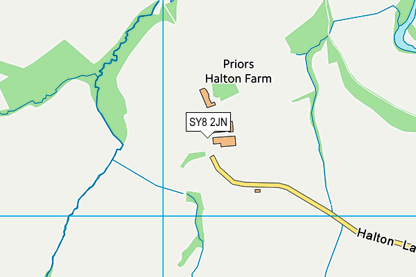 SY8 2JN map - OS VectorMap District (Ordnance Survey)