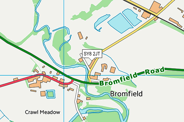 SY8 2JT map - OS VectorMap District (Ordnance Survey)