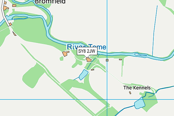 SY8 2JW map - OS VectorMap District (Ordnance Survey)