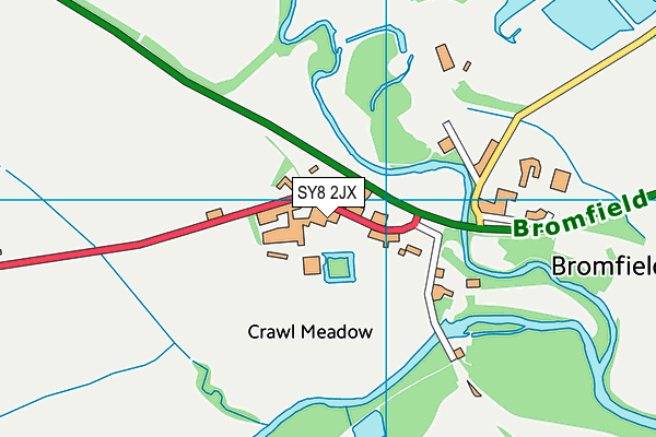 SY8 2JX map - OS VectorMap District (Ordnance Survey)