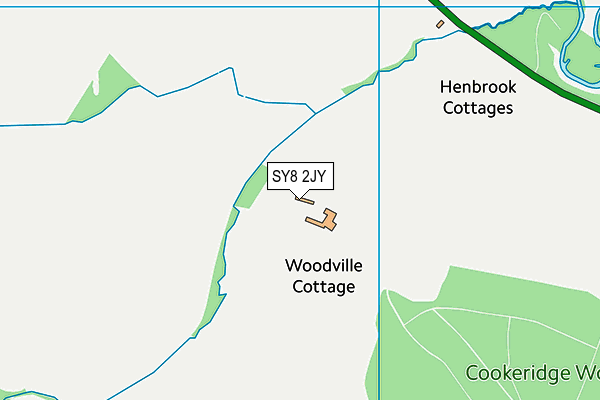 SY8 2JY map - OS VectorMap District (Ordnance Survey)