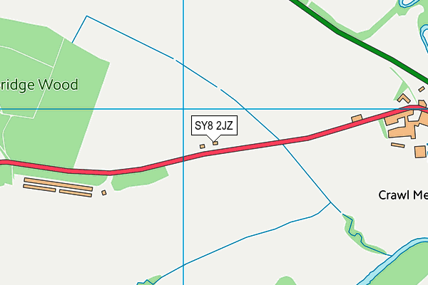 SY8 2JZ map - OS VectorMap District (Ordnance Survey)