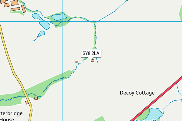 SY8 2LA map - OS VectorMap District (Ordnance Survey)