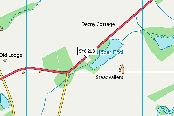 SY8 2LB map - OS VectorMap District (Ordnance Survey)