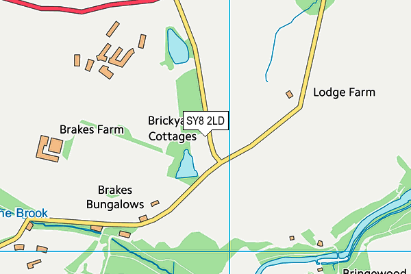 SY8 2LD map - OS VectorMap District (Ordnance Survey)