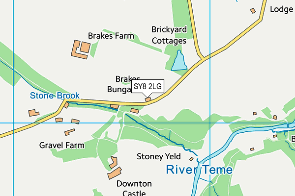 SY8 2LG map - OS VectorMap District (Ordnance Survey)