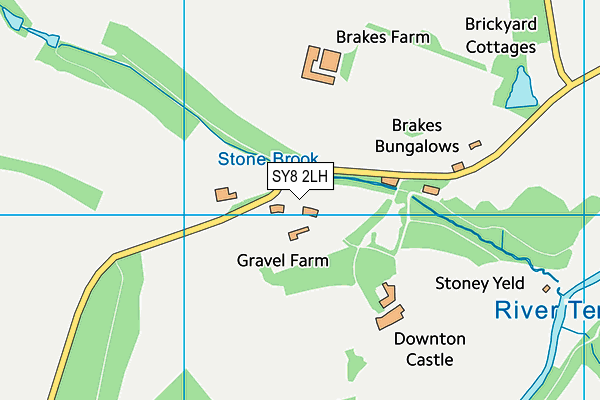 SY8 2LH map - OS VectorMap District (Ordnance Survey)