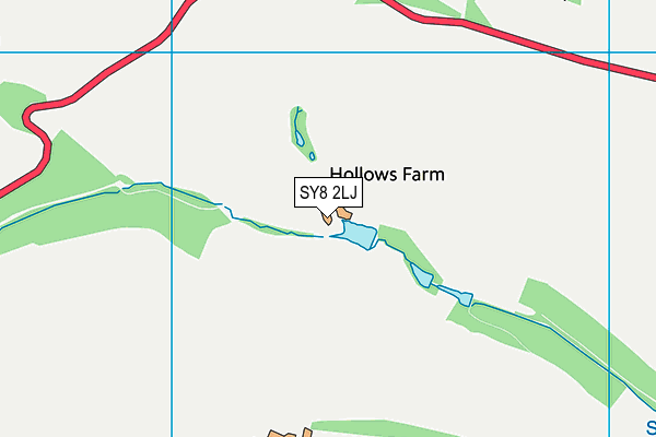 SY8 2LJ map - OS VectorMap District (Ordnance Survey)