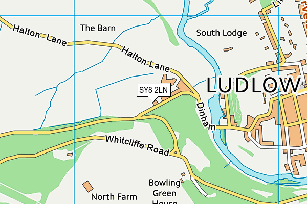 SY8 2LN map - OS VectorMap District (Ordnance Survey)