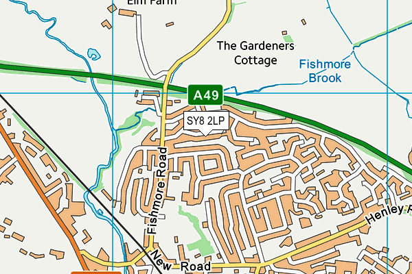 SY8 2LP map - OS VectorMap District (Ordnance Survey)