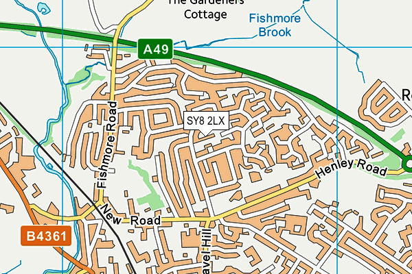 SY8 2LX map - OS VectorMap District (Ordnance Survey)