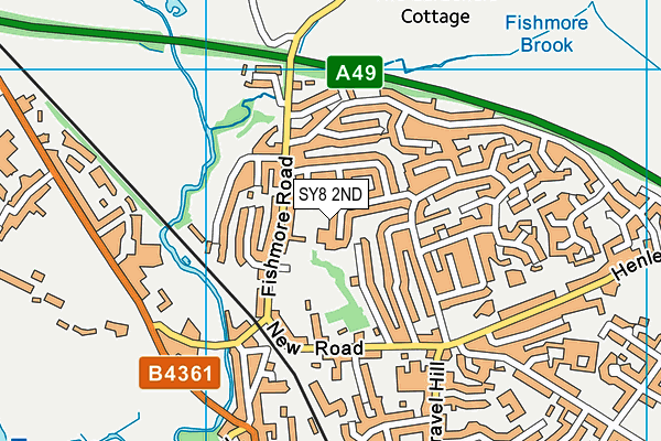 SY8 2ND map - OS VectorMap District (Ordnance Survey)
