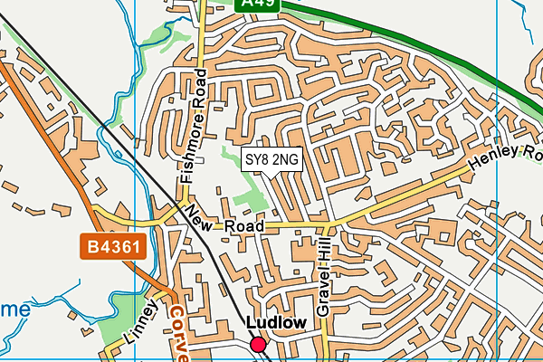 Map of LUDLOW RESTAURANTS LTD at district scale