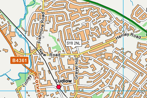 SY8 2NL map - OS VectorMap District (Ordnance Survey)