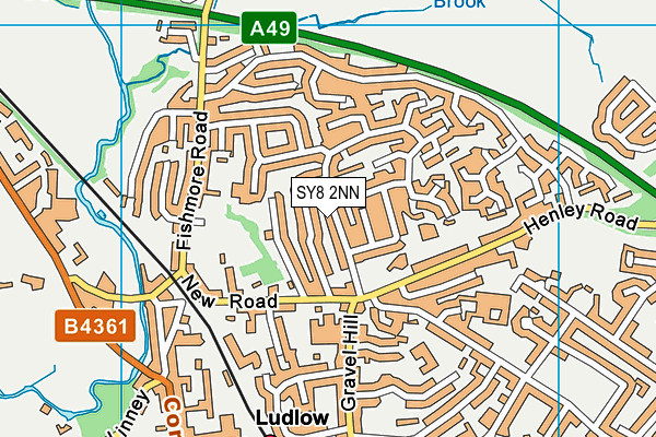 SY8 2NN map - OS VectorMap District (Ordnance Survey)