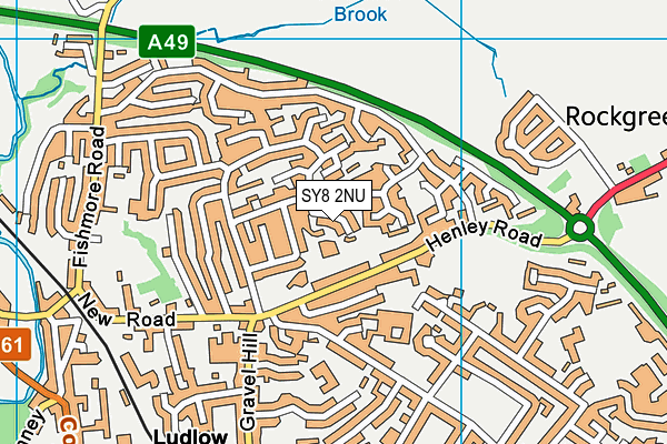 SY8 2NU map - OS VectorMap District (Ordnance Survey)