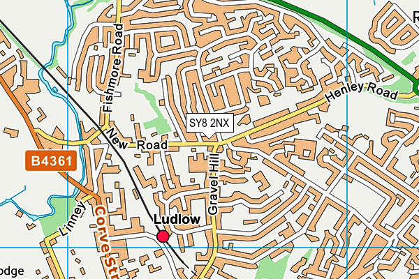 Map of RED HAIR STUDIO LUDLOW LTD at district scale