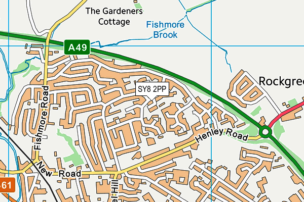 SY8 2PP map - OS VectorMap District (Ordnance Survey)