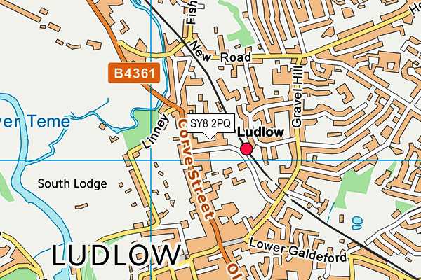 Map of LUDLOW BREWING COMPANY LIMITED at district scale