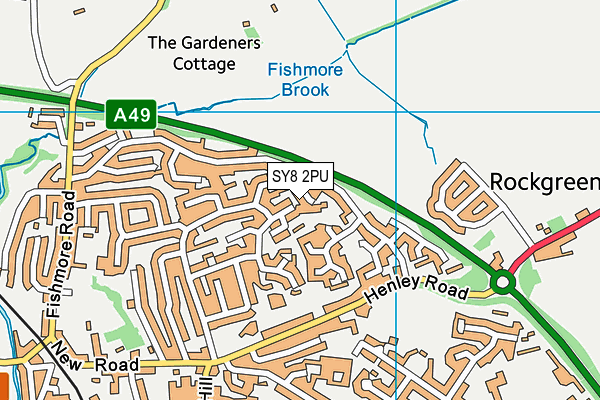 SY8 2PU map - OS VectorMap District (Ordnance Survey)