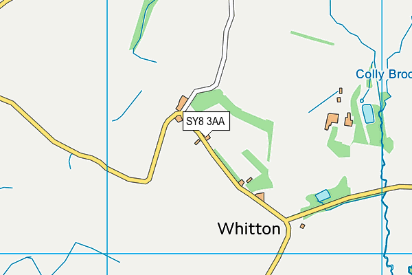 SY8 3AA map - OS VectorMap District (Ordnance Survey)