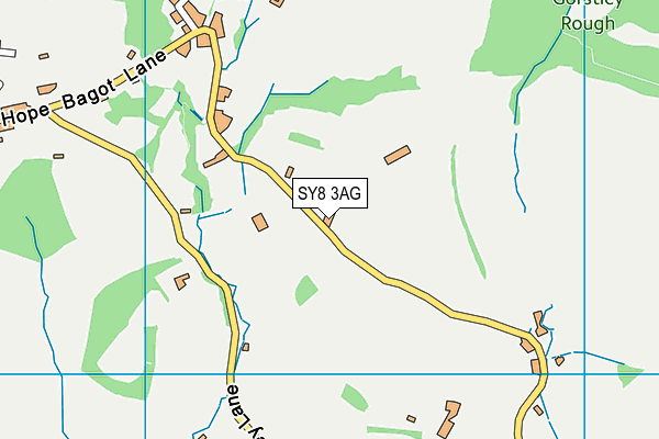 SY8 3AG map - OS VectorMap District (Ordnance Survey)