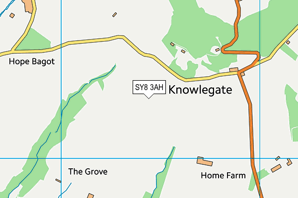 SY8 3AH map - OS VectorMap District (Ordnance Survey)