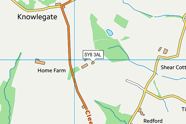 SY8 3AL map - OS VectorMap District (Ordnance Survey)