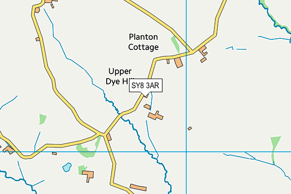 SY8 3AR map - OS VectorMap District (Ordnance Survey)