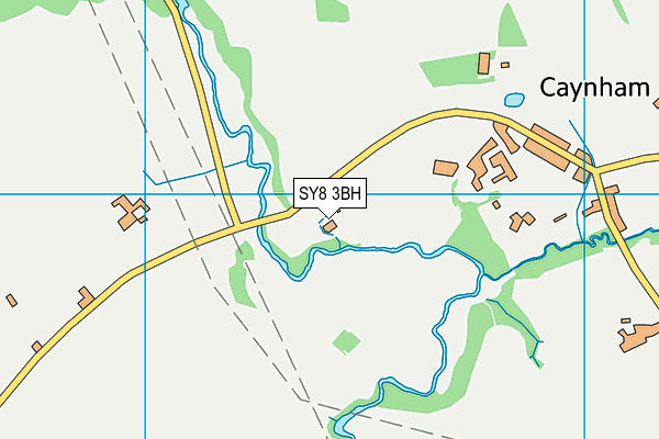 SY8 3BH map - OS VectorMap District (Ordnance Survey)