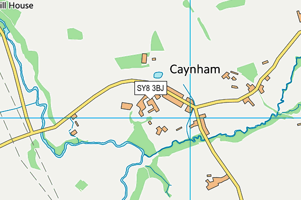 SY8 3BJ map - OS VectorMap District (Ordnance Survey)