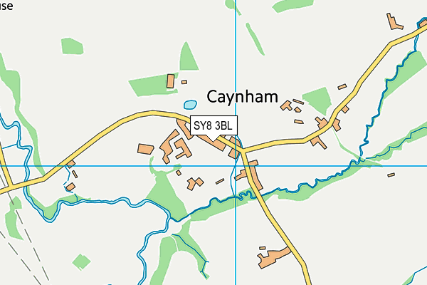 SY8 3BL map - OS VectorMap District (Ordnance Survey)