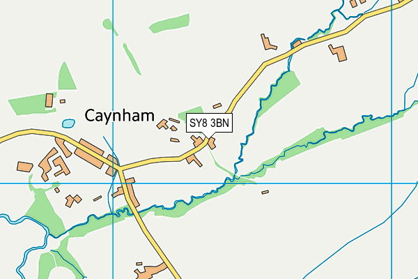 SY8 3BN map - OS VectorMap District (Ordnance Survey)