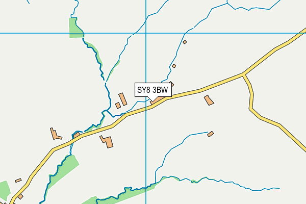 SY8 3BW map - OS VectorMap District (Ordnance Survey)