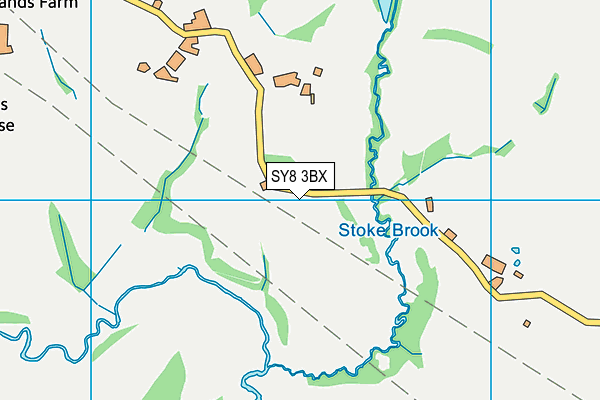 SY8 3BX map - OS VectorMap District (Ordnance Survey)