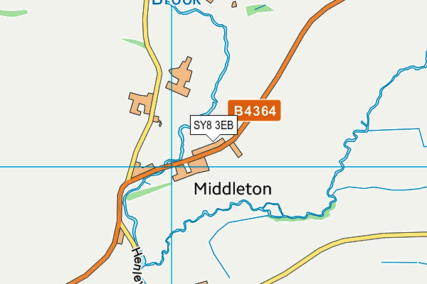 SY8 3EB map - OS VectorMap District (Ordnance Survey)