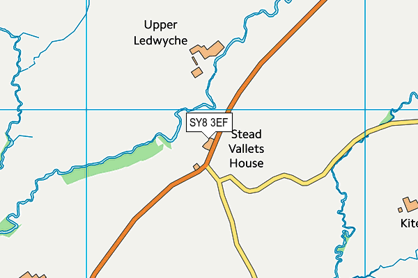 SY8 3EF map - OS VectorMap District (Ordnance Survey)