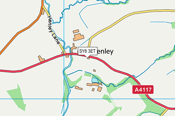 SY8 3ET map - OS VectorMap District (Ordnance Survey)