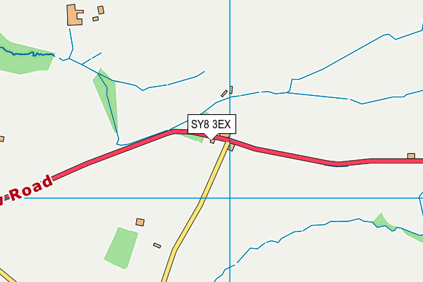 SY8 3EX map - OS VectorMap District (Ordnance Survey)