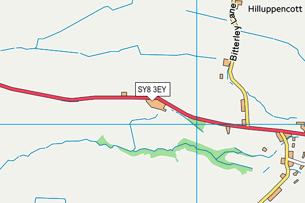 SY8 3EY map - OS VectorMap District (Ordnance Survey)