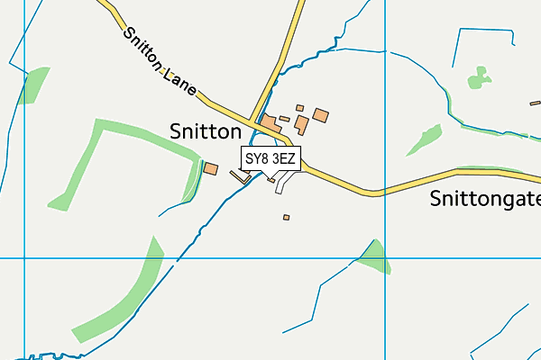 SY8 3EZ map - OS VectorMap District (Ordnance Survey)