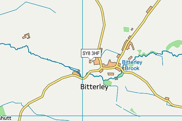 Bitterley CofE Primary School (Aided) map (SY8 3HF) - OS VectorMap District (Ordnance Survey)