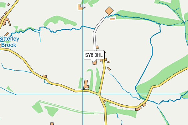 SY8 3HL map - OS VectorMap District (Ordnance Survey)